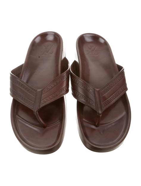 louis vuitton monogram flip flop